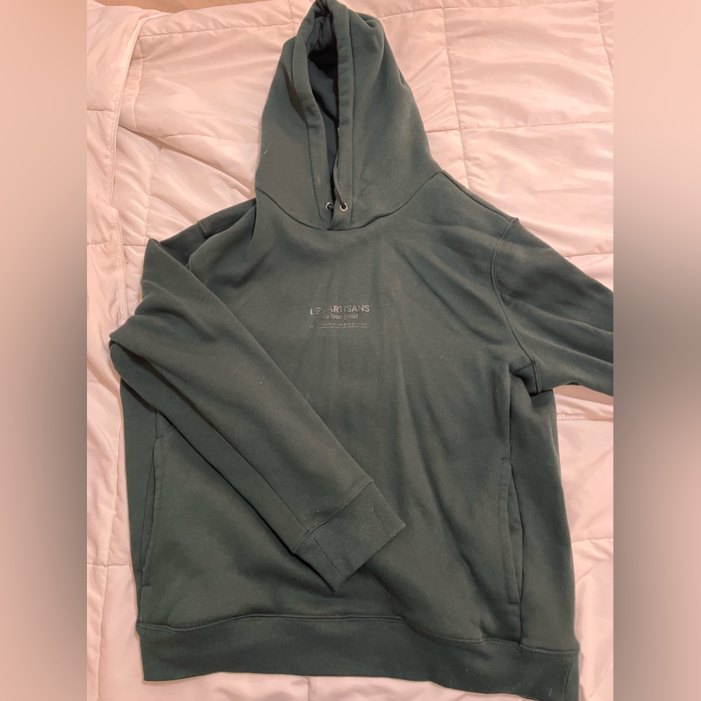 Green hoodie